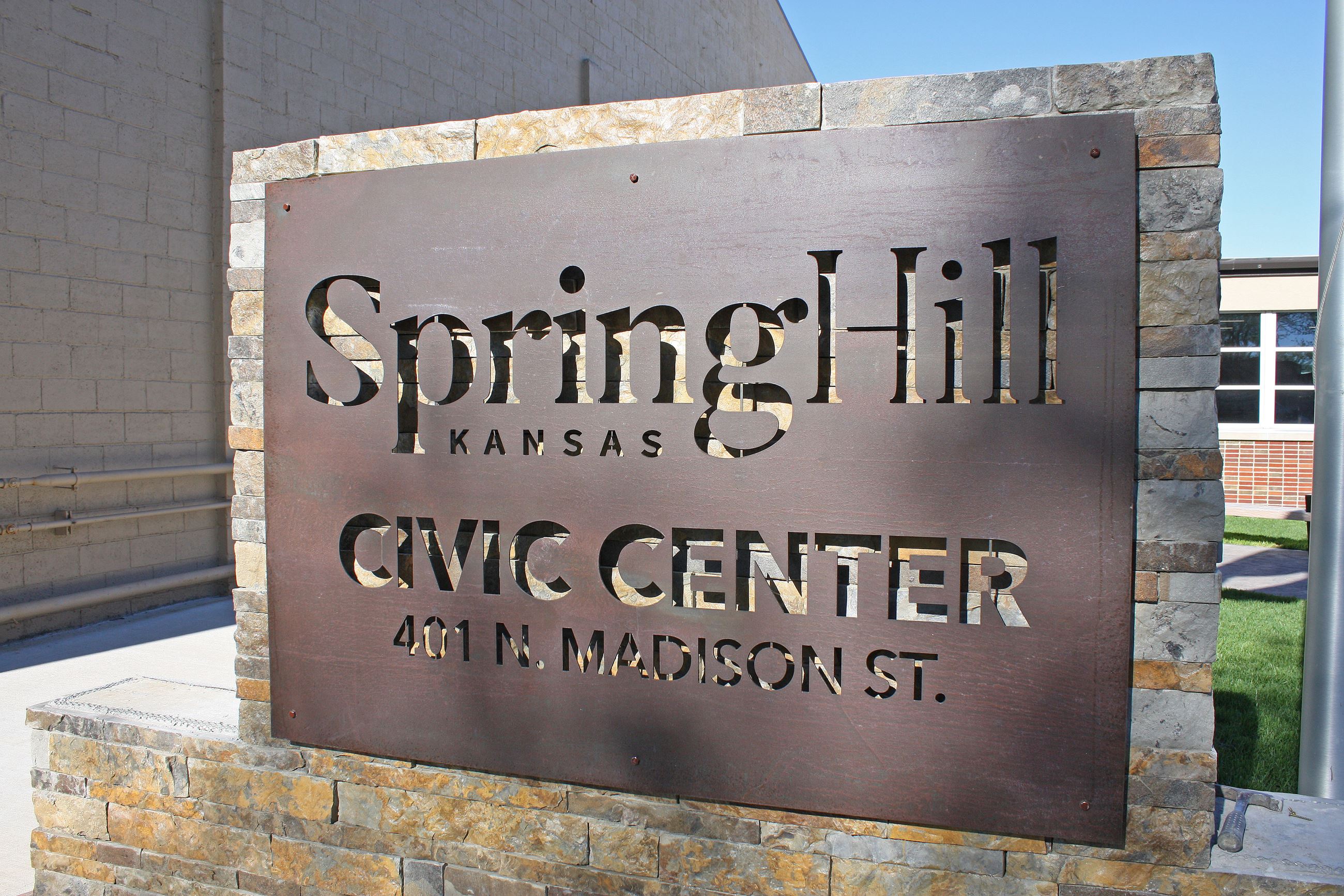City Hall sign at Civic Center