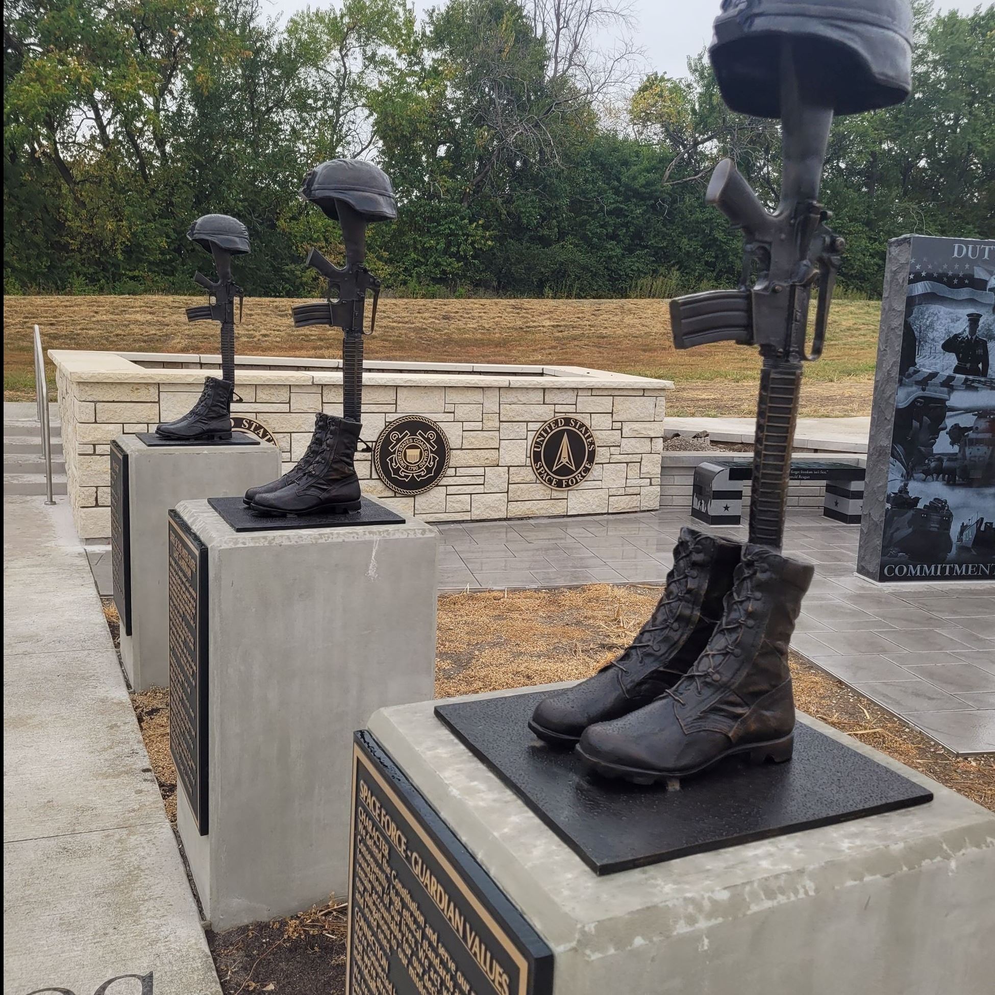 Battle Cross at Veterans Memorial Plaza