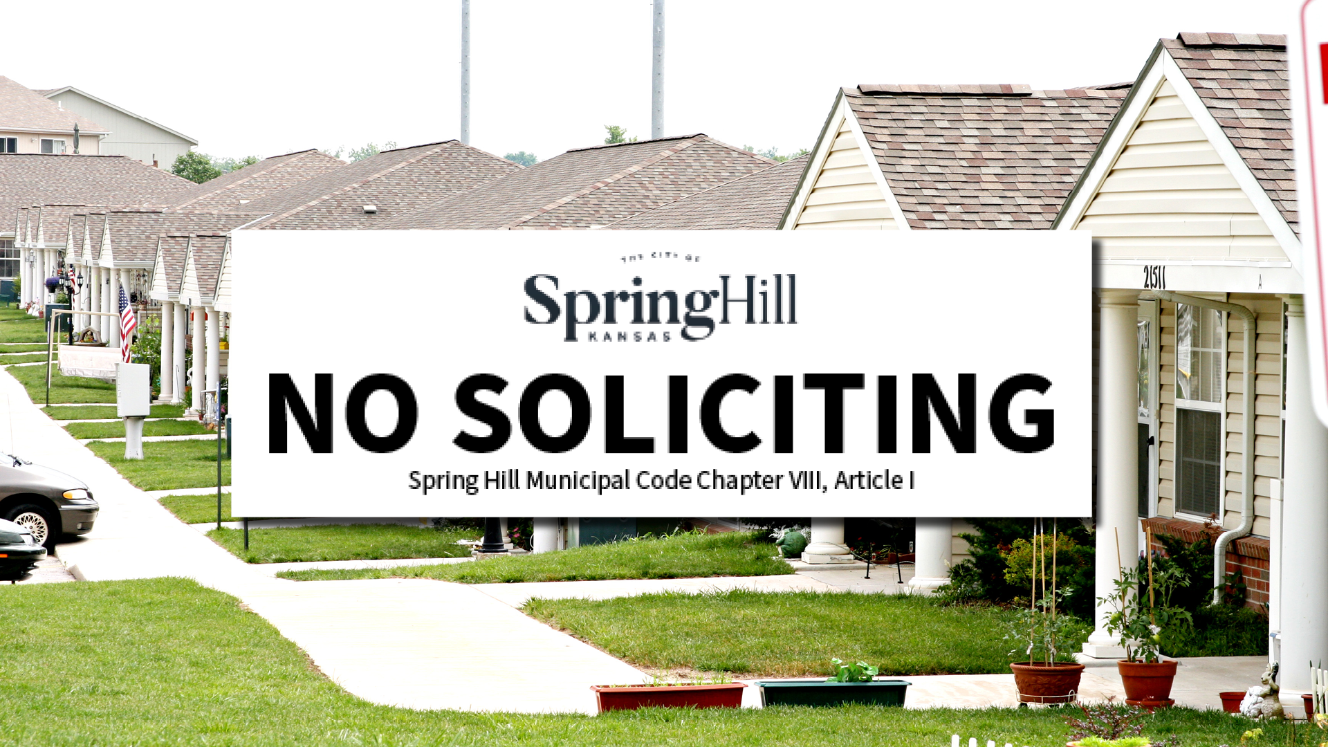 no soliciting sticker