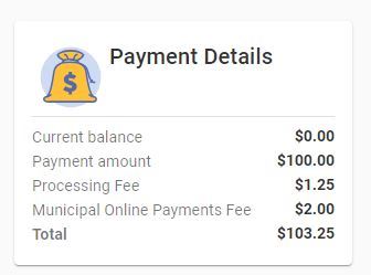 e check fees example